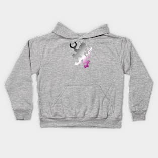 An Tir Pride - Asexual - Silhouette Kids Hoodie